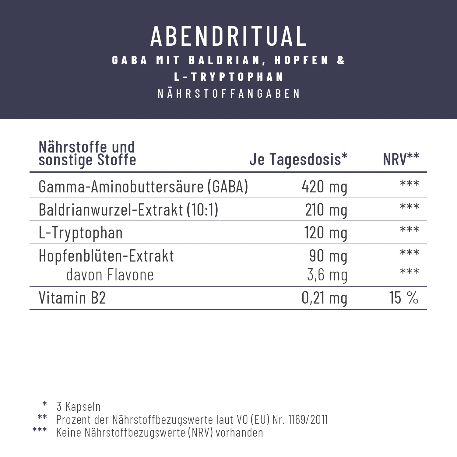 Abendritual: GABA mit Baldrian, Hopfen & L-Tryptophan - Image 3