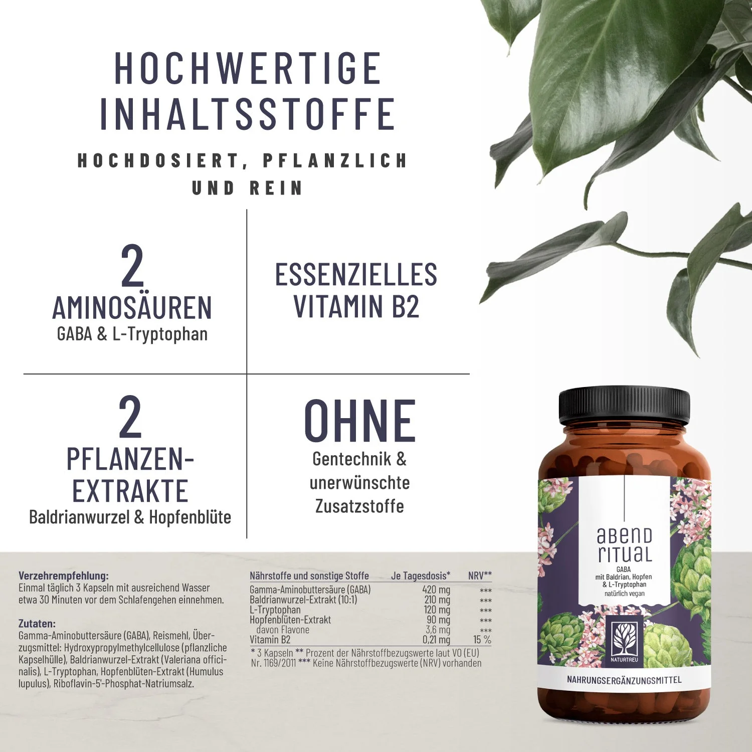 Abendruhe-Paket: Baldrian, Johanniskraut- & Magnesium-Komplex & GABA - Image 4