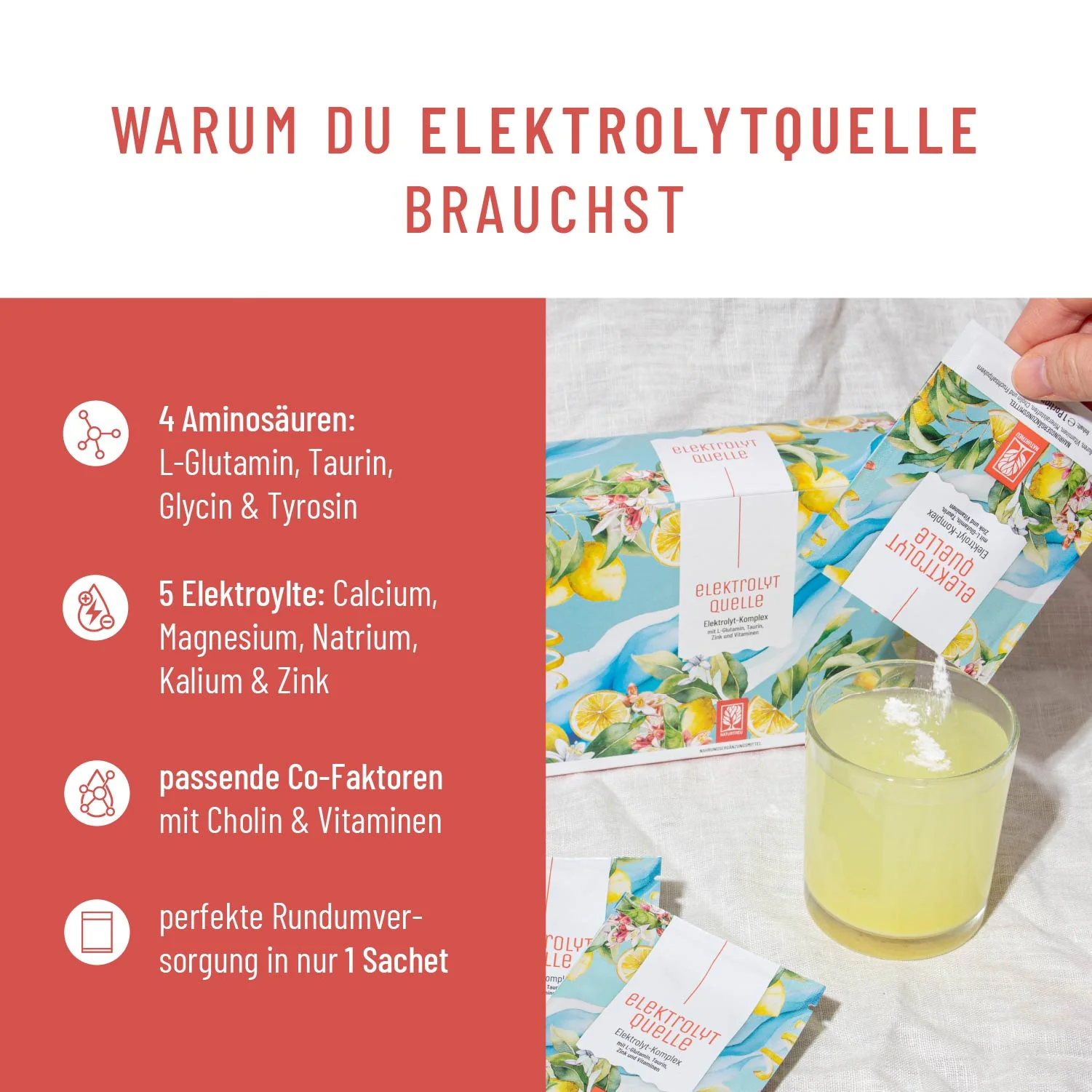Elektrolytquelle: Elektrolyt Komplex mit L-Glutamin, Taurin & Zink - Image 8