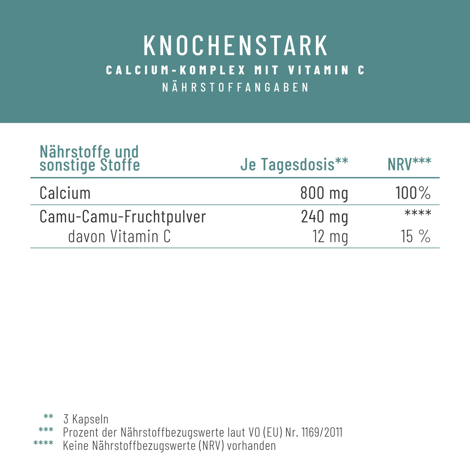 Knochenstark: Calcium Kapseln mit Vitamin C - Image 3