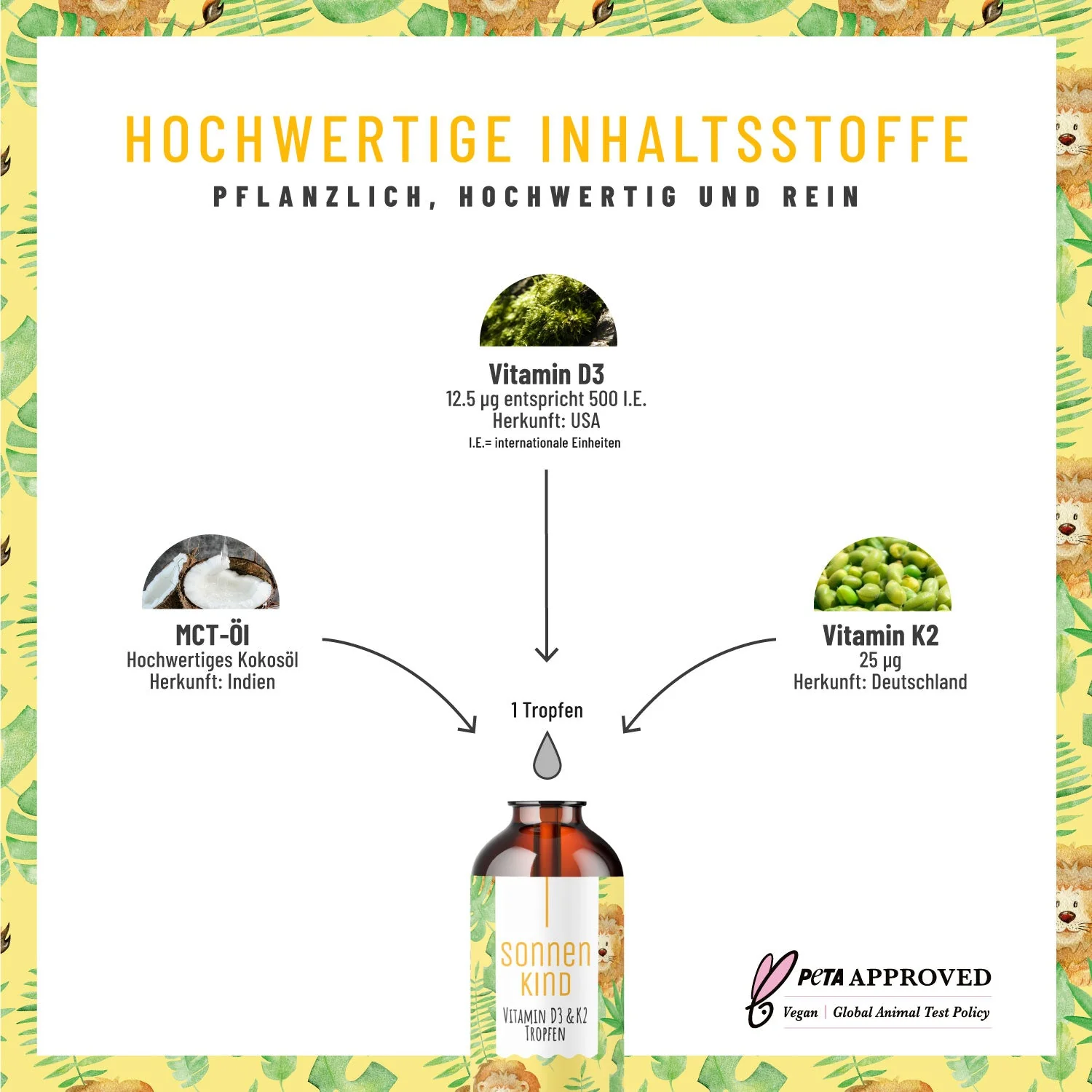 Kraftzwerge Paket: Omega 3 Algenöl, D3 & K2 Tropfen - Image 3