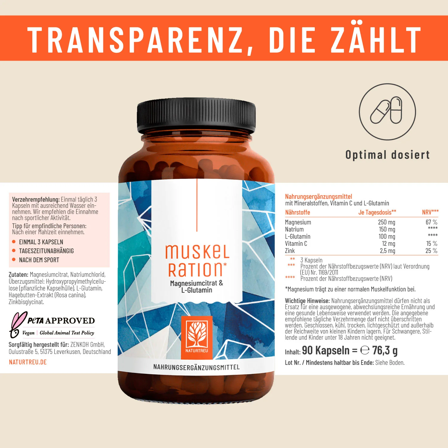 Muskelration: Magnesiumcitrat & L-Glutamin - Image 12