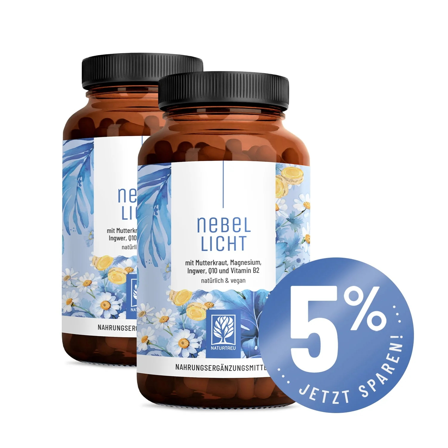 Nebellicht: Mutterkraut Kapseln mit Magnesium, Ingwer & Q10 - Image 12