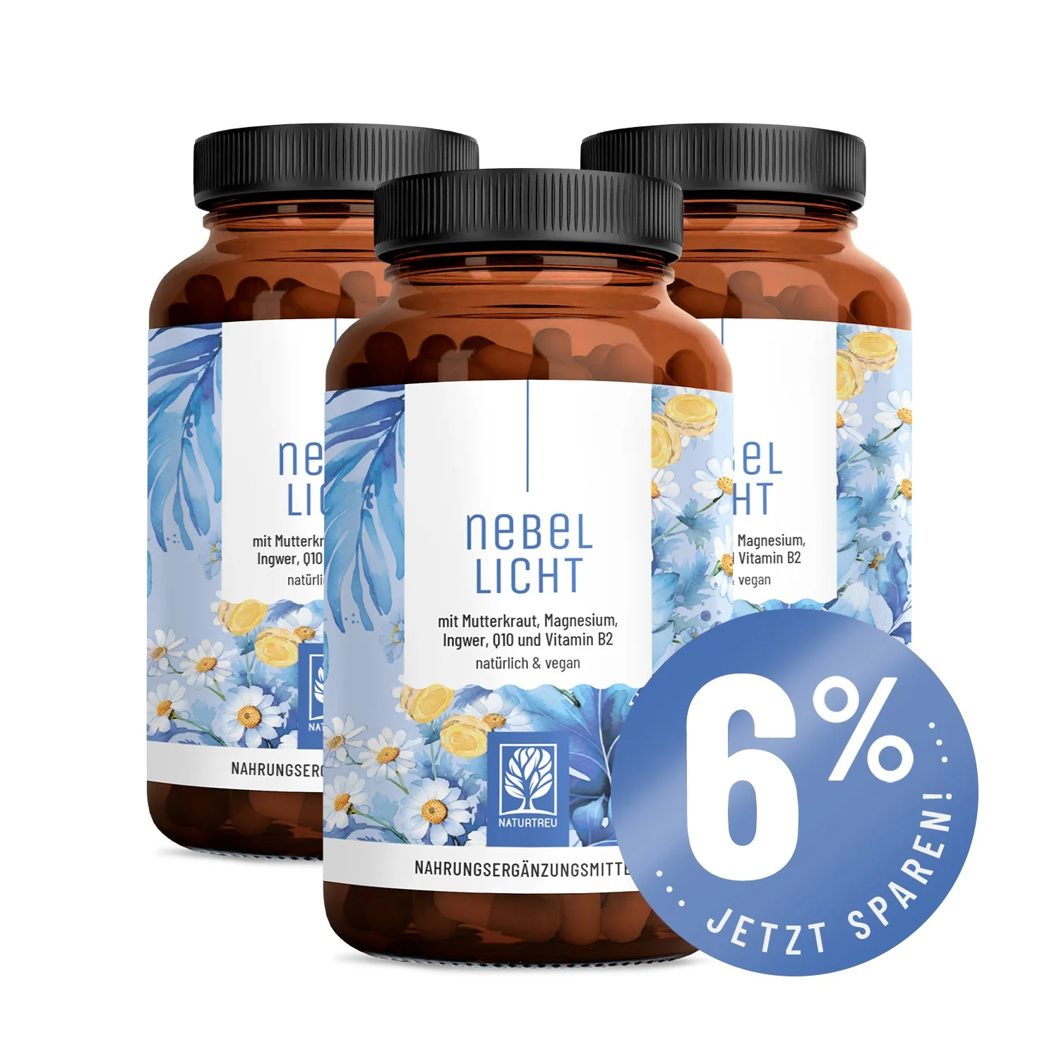 Nebellicht: Mutterkraut Kapseln mit Magnesium, Ingwer & Q10 - Image 13