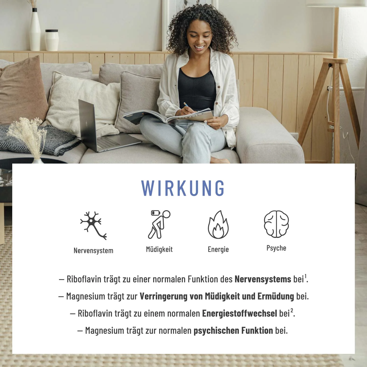 Nebellicht: Mutterkraut Kapseln mit Magnesium, Ingwer & Q10 - Image 4