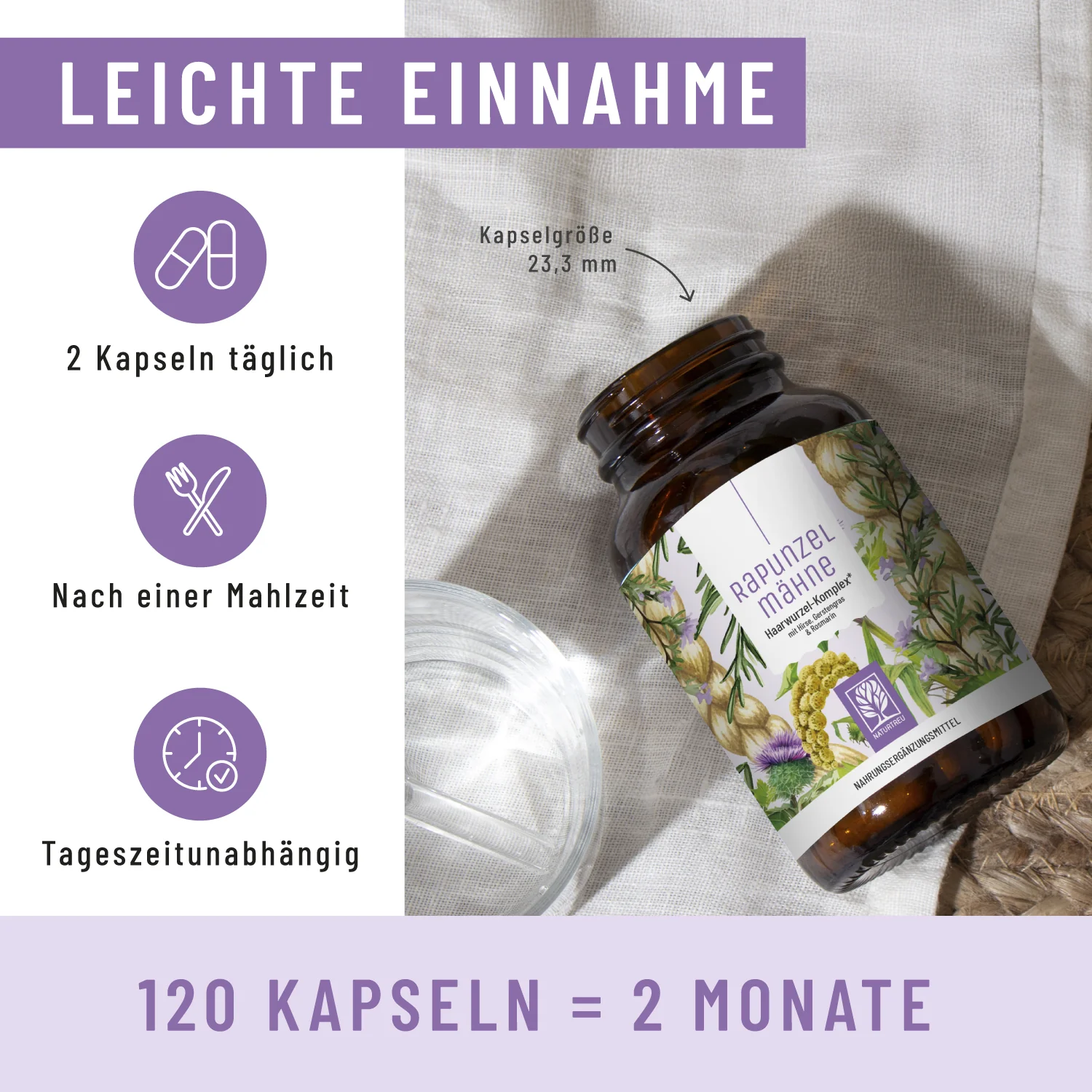 Rapunzelmähne: Haarwurzel-Komplex* mit Hirse, Gerstengras & Rosmarin - Image 4