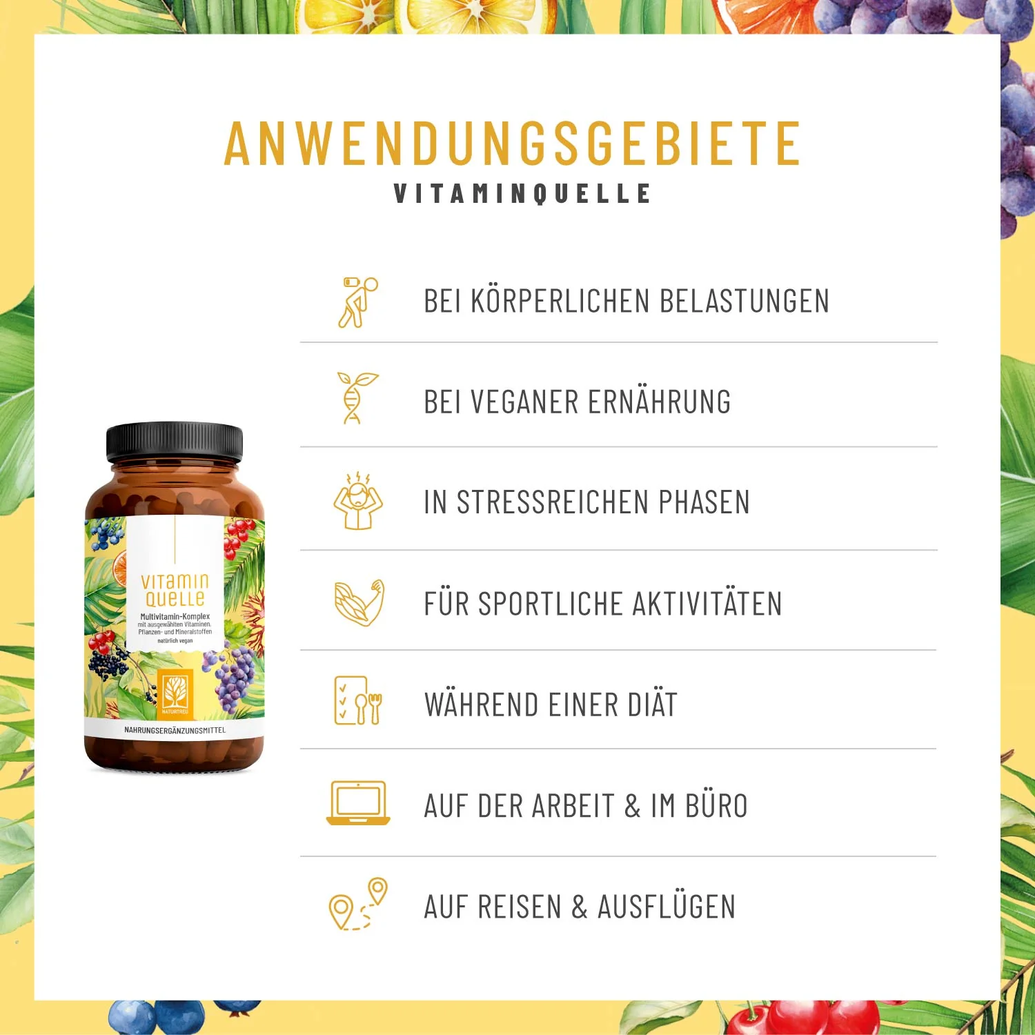 Vitaminquelle: Multivitamin-Komplex mit ausgewählten Vitaminen, Pflanzen- und Mineralstoffen - Image 6